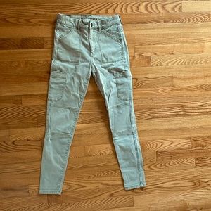 High-rise jegging cropped cargo pants